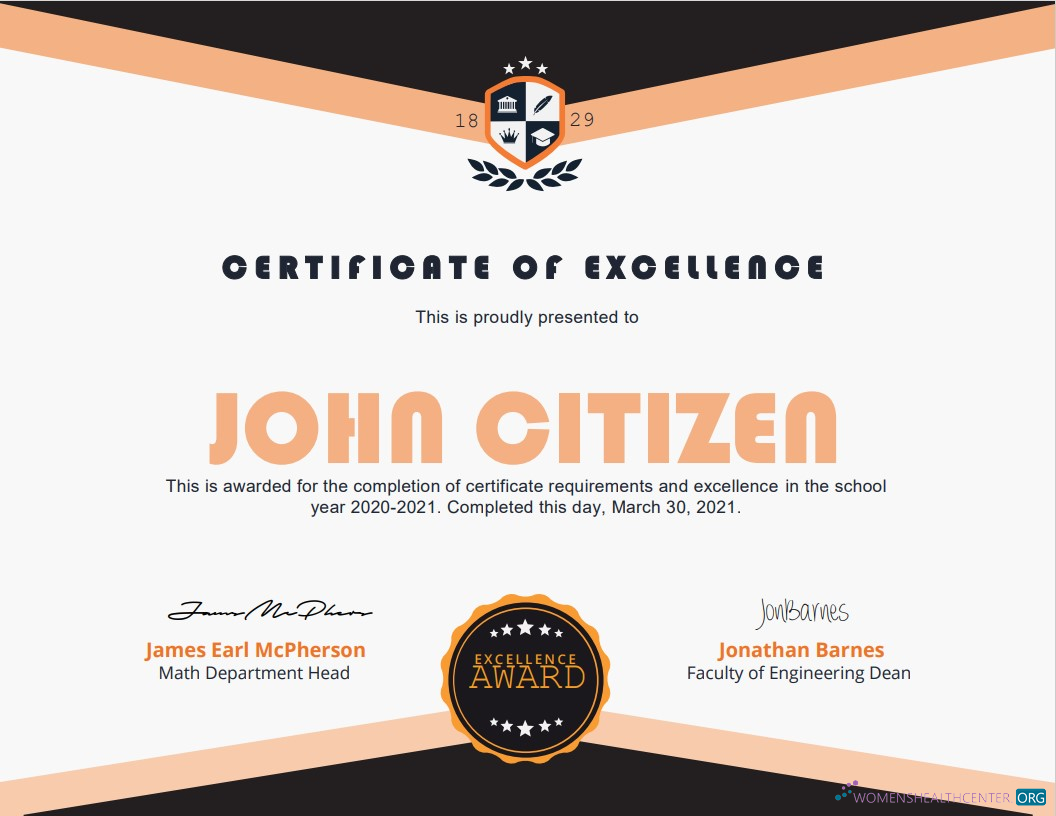 Download USA Academic Certificate Photoshop template